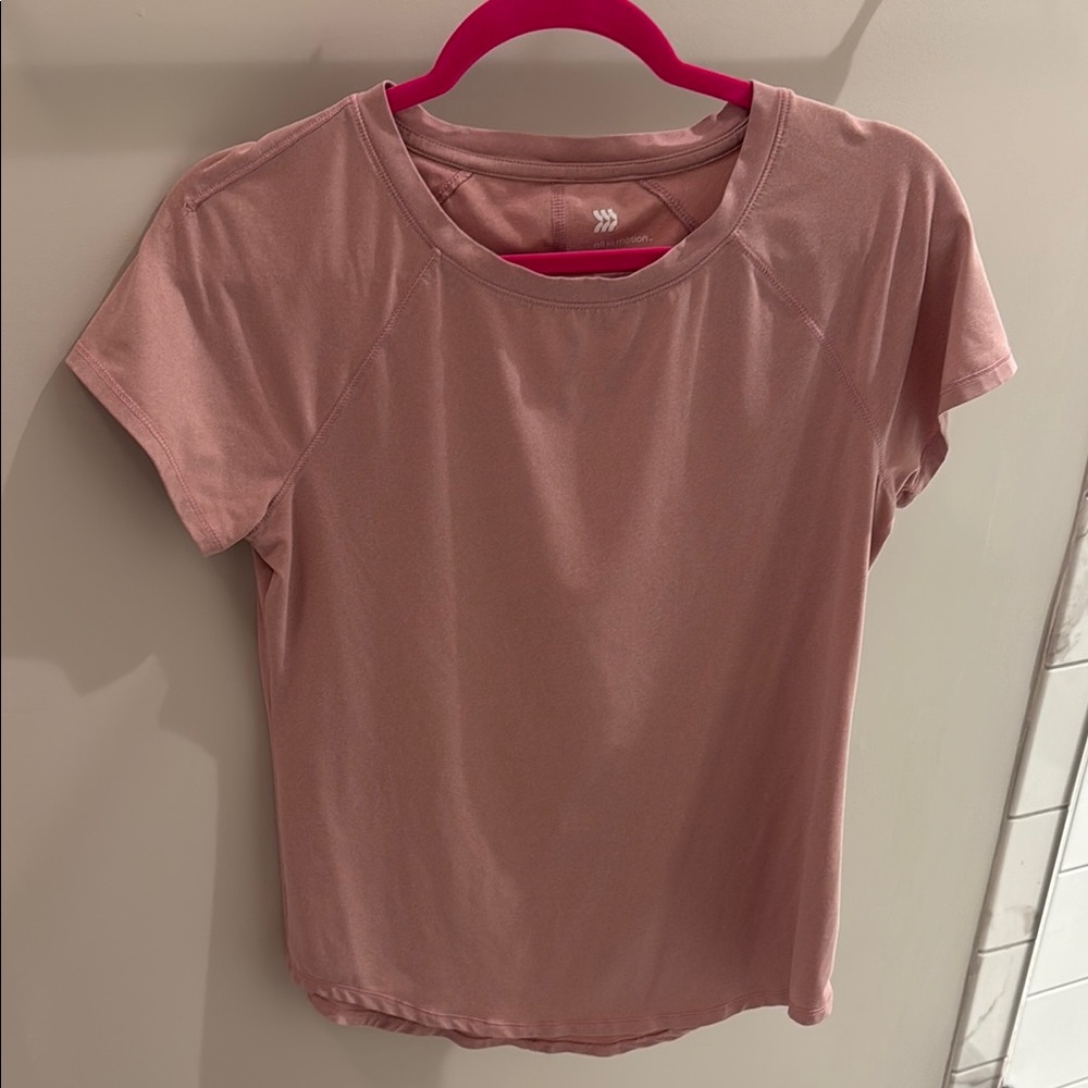 All in Motion Pink Fitted Short Sleeve T-Shirt